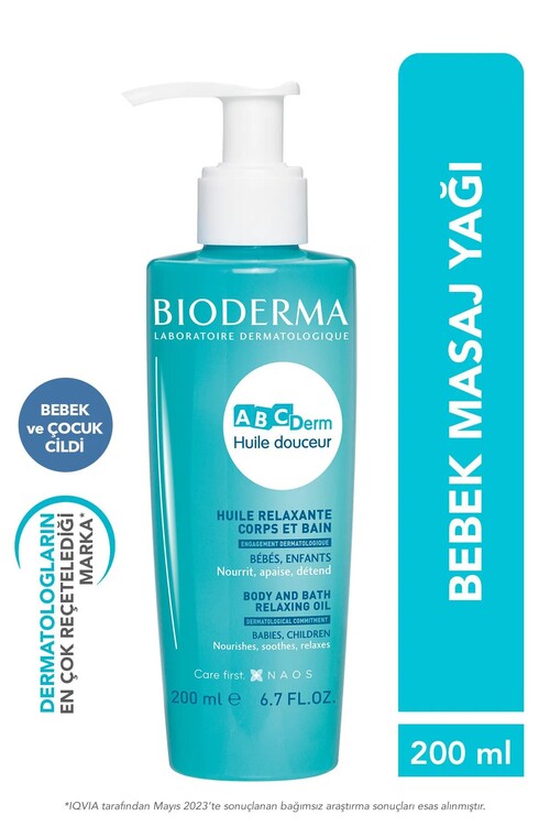 Bioderma - Bioderma AbcDerm Relaxing Oil Masaj Yağı 200ml