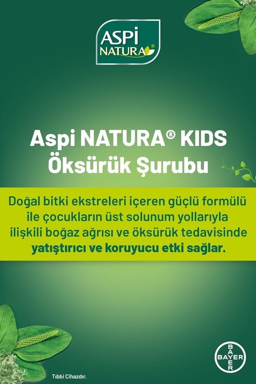Aspi Natura Kids Öksürük Şurubu 120 ml