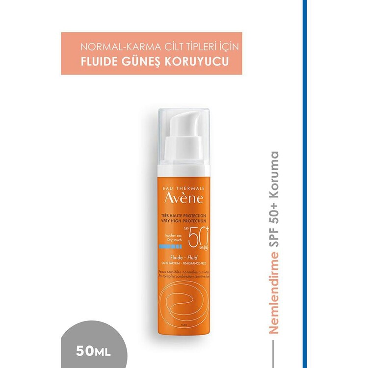 Avene Güneş Koruyucu Dry Touch Fluide SPF50+ 50 ml