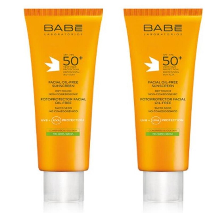 Babe - Babe Spf50 Yüz İçin Yağsız Güneş Kremi 2 x 50 ml
