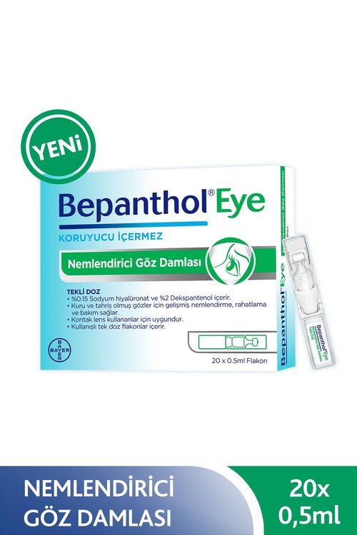 Bepanthol - Bepanthol Eye Nemlendirici Göz Damlası Tekli Doz 2