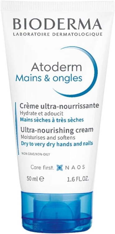 Bioderma - Bioderma Atoderm Hand & Nail Cream Kuru Ciltler için El Kremi Shea Yağı İçeren Onarıcı ve Nemlendirici Bakım 50 Ml