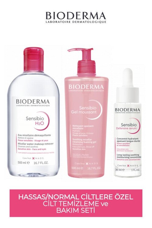 Bioderma - Bioderma Hassas Ciltlere Özel Cilt Temizleme ve Bakım Seti