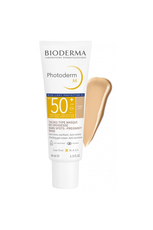 Bioderma Photoderm M Light SPF50+ Koyu Leke ve Mavi Işığa Karşı Yüksek Korumalı Glabridin İçeren Renkli Yüz Güneş Kremi 40 Ml