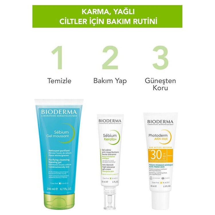 Bioderma Sebium Foaming Gel Tüp 200 ml