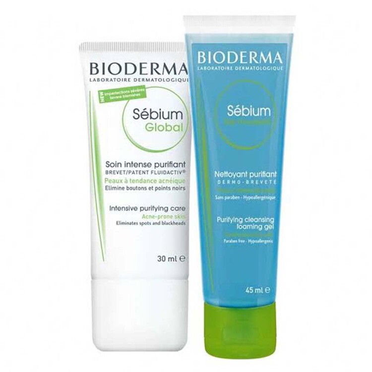 Bioderma - Bioderma Sebium Global 30 ml + Sebium Foaming Gel 