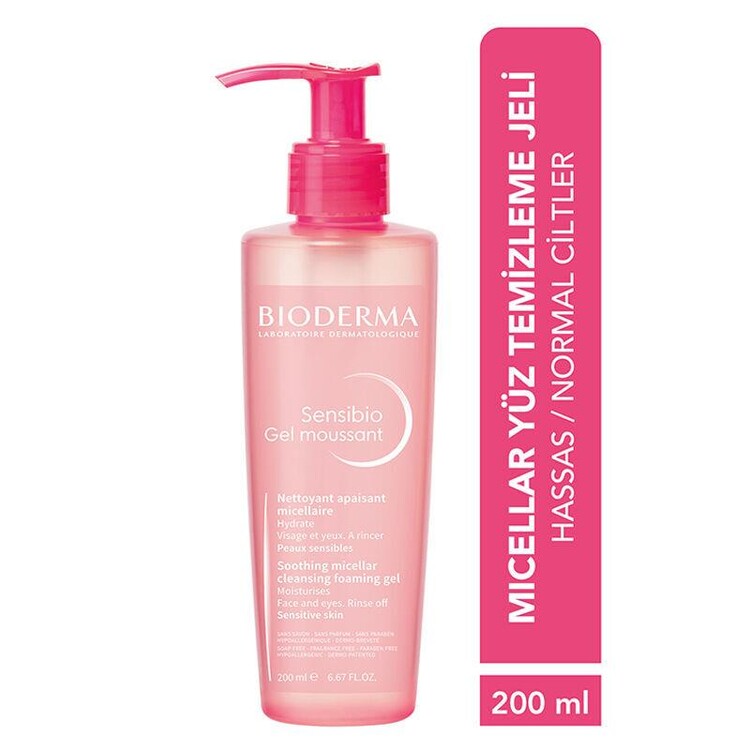 Bioderma - Bioderma Sensibio Foaming Cilt Temizleme Jeli 200 ml