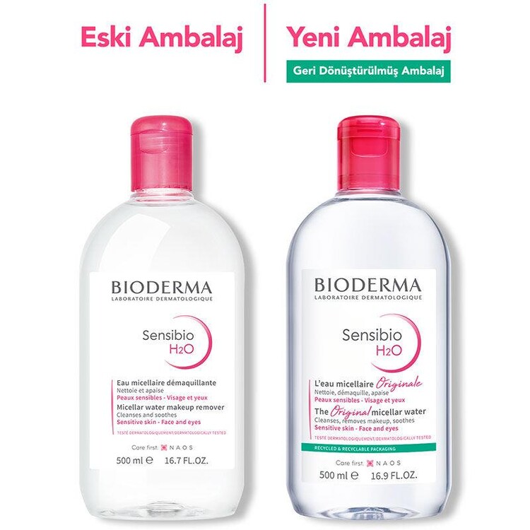 Bioderma Sensibio H2O 500 ml - Hassas Ciltler için
