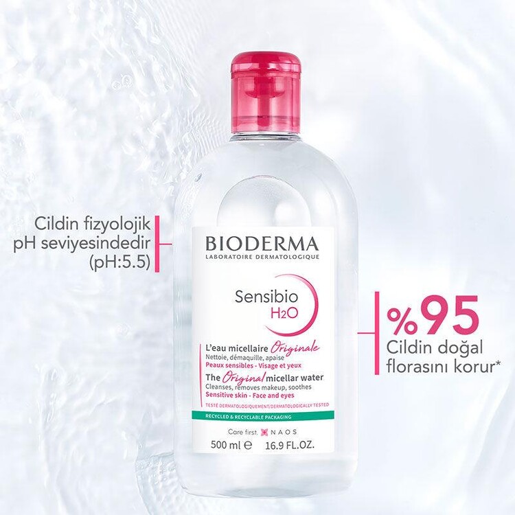 Bioderma Sensibio H2O 500 ml - Hassas Ciltler için