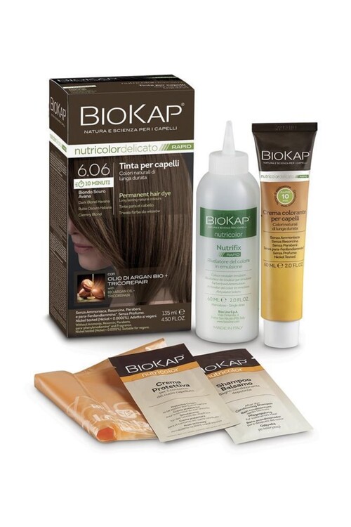 BioKap - BioKap 6.06 Nutricolor Delicato Rapid Saç Boyası 