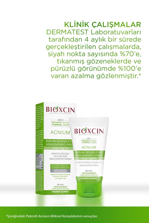 Bioxcin Acnium Dengeleyici Nemlendirci Krem 50ml