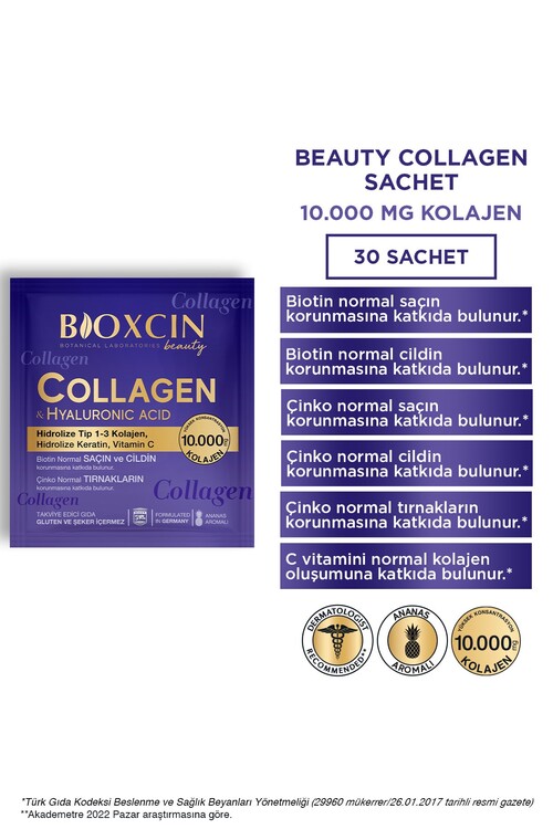 Bioxcin Beauty Collagen Toz 30 Saşe X 10.000 Mg Ti