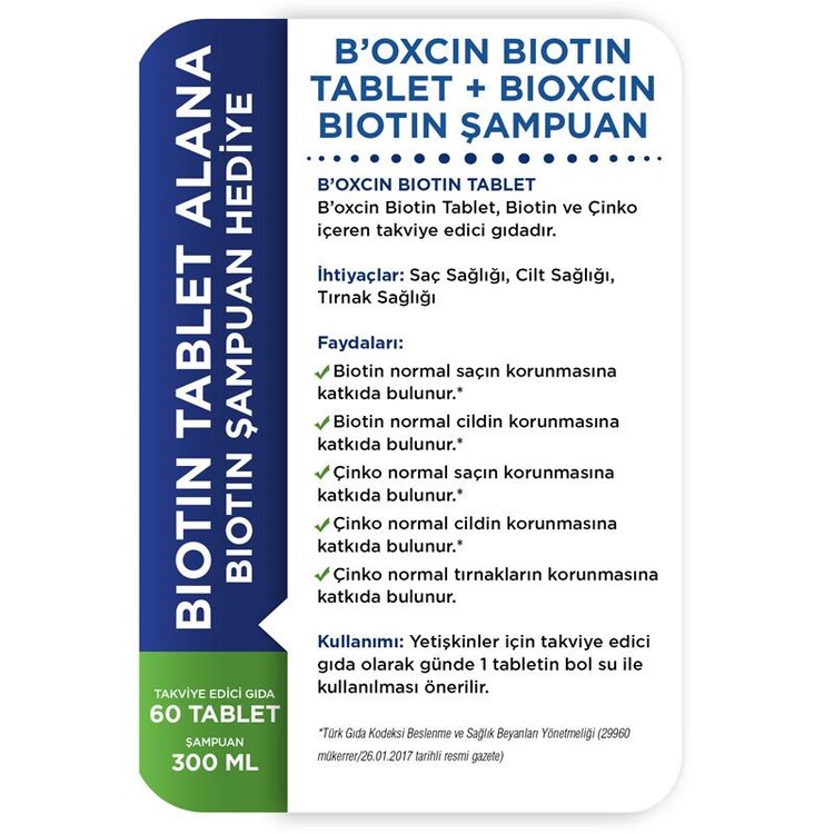 Bioxcin Biotin Şampuan & Biotin Tablet AVANTAJLI S