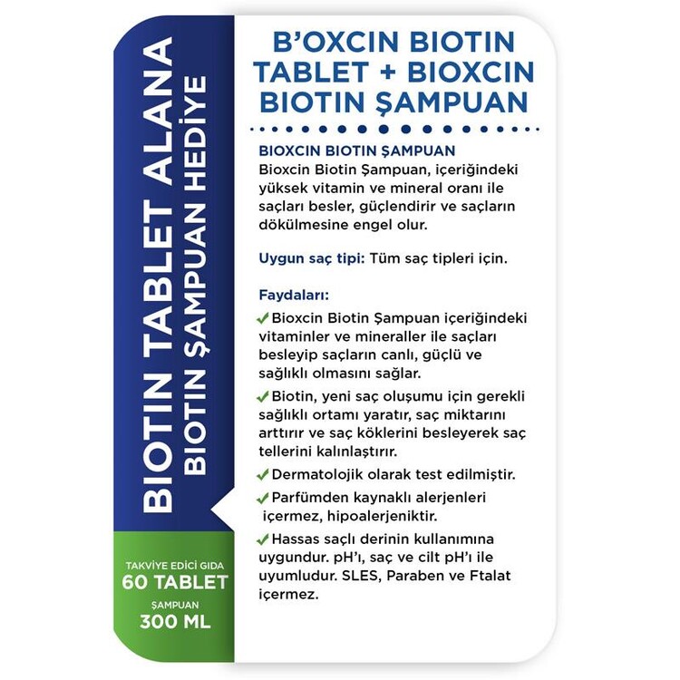 Bioxcin Biotin Şampuan & Biotin Tablet AVANTAJLI S
