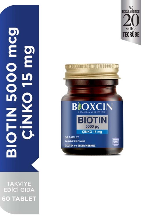 Bioxcin Biotin Tablet 5000mcg Takviye Edici Gıda 6