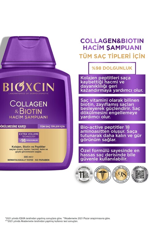Bioxcin Collagen & Biotin Şampuan 300ml