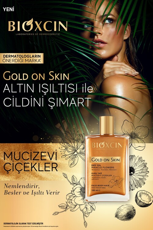 Bioxcin Gold On Skin Altın Parıltılı Kuru Yağ 100 