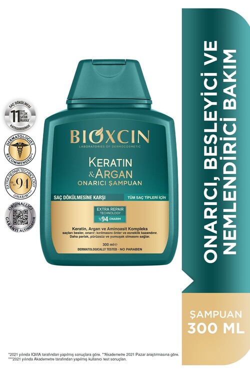 Bioxcin Keratin & Argan Şampuan 300ml