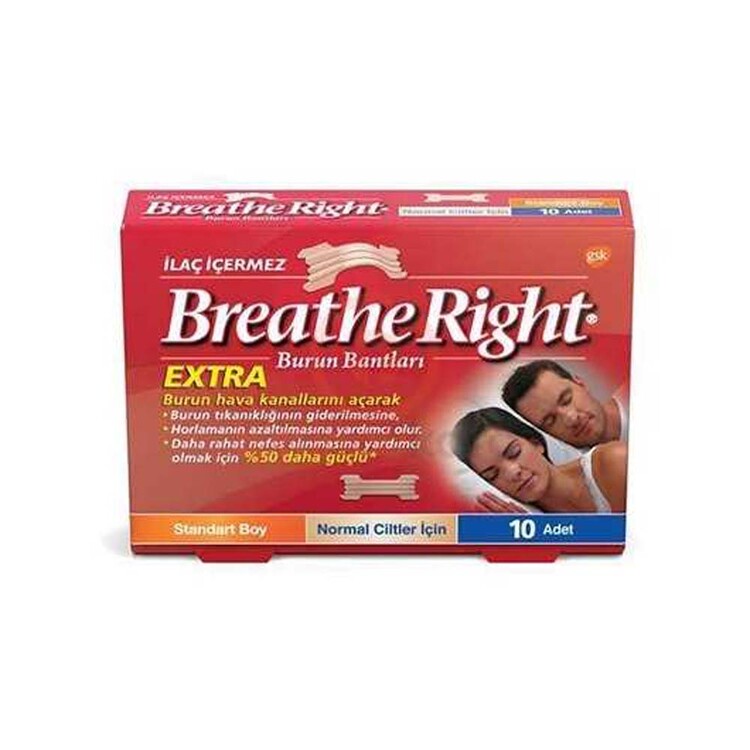 gsk - Breathe Right Extra Burun Bandı Standart Boy 10 Ad