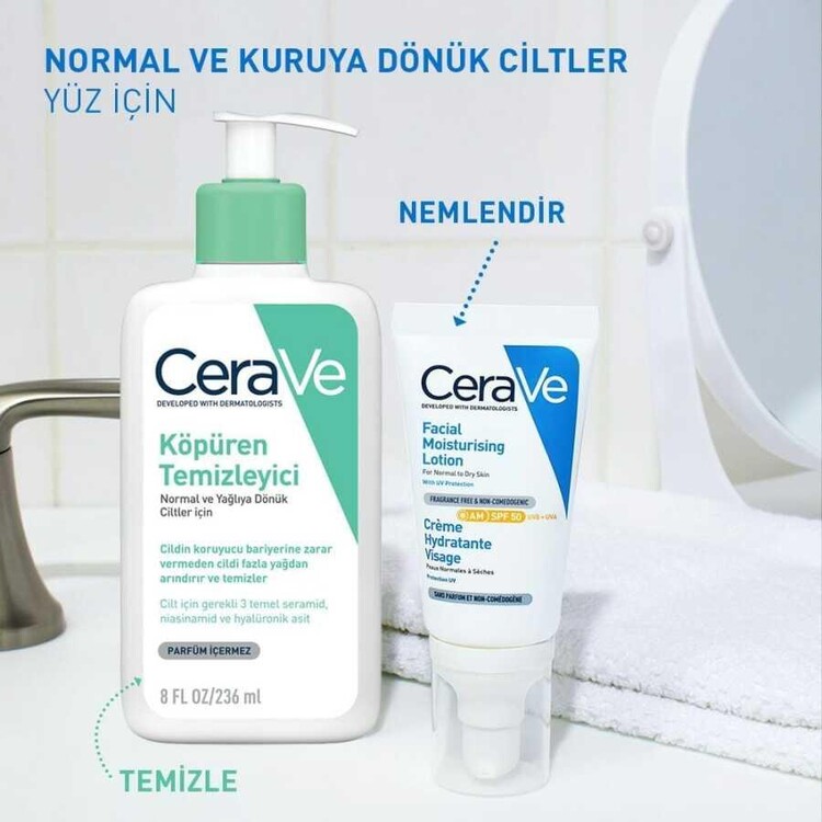 CeraVe SPF 50 Güneş Korumalı Yüz Kremi 52 ml
