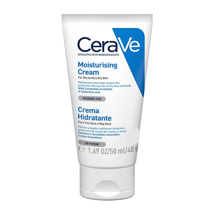 Cerave - CeraVe Nemlendirici Yüz Ve Vücut Kremi - Kuru Ciltler İçin Seramid Ve Hyalüronik Asit İçerikli 50 ml