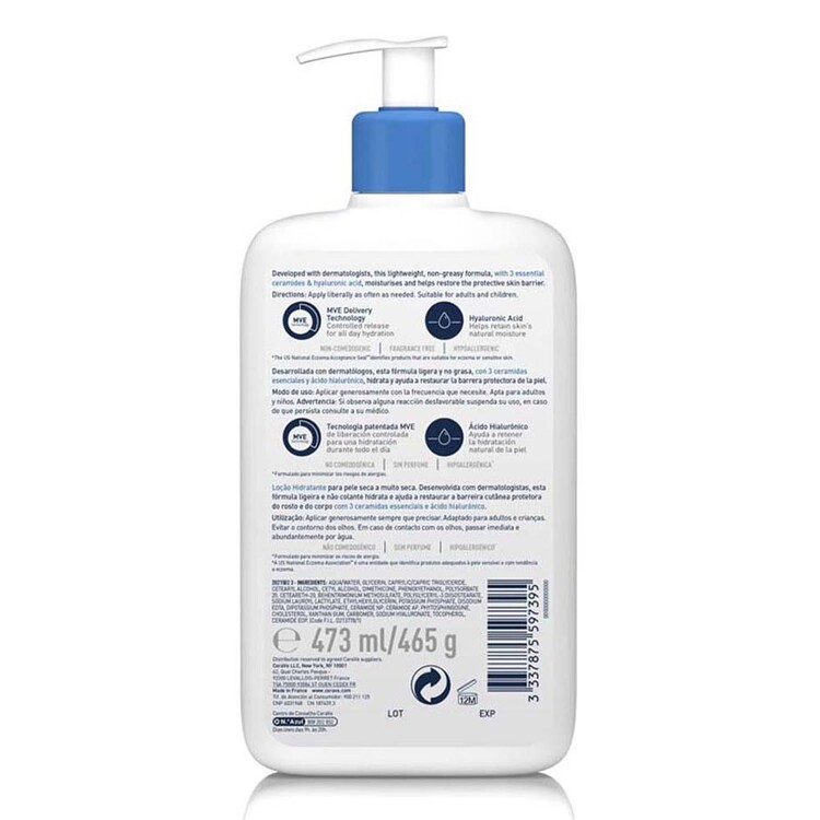 CeraVe Nemlendirici Yüz ve Vücut Losyonu-Seramid Ve Hyalüronik Asit İçerikli 236 ml