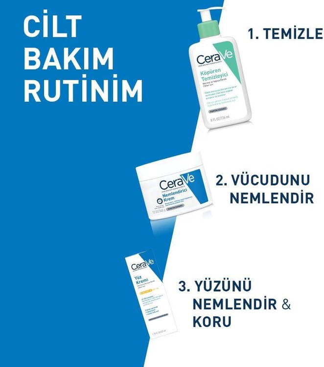 Cerave Normal Ve Kuruya Dönük Ciltler Için Spf30 Güneş Korumalı Yüz Kremi 52ml