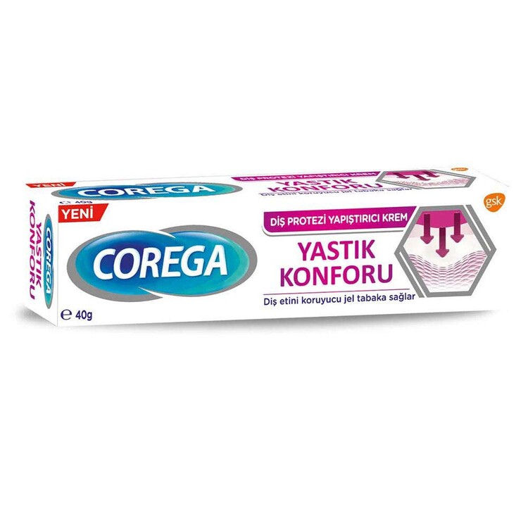 Corega - Corega Diş Protez Yapıştırıcı Krem Yastık Konforu 