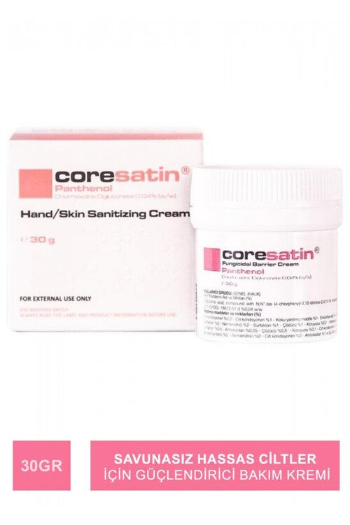 Coresatin Panthenol Barrier Cream Pembe 30g - Kava