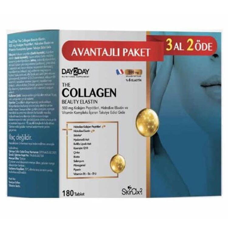 Day2Day The Collagen Beauty Elastin 180 Tablet | 3