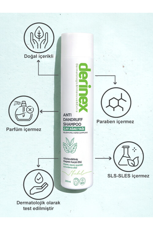 Derinex Anti Dandruff Çay Ağacı, Selenyumlu Kepek 