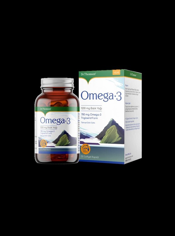 Dr.Thomson - Dr. Thomson Omega 3 Balık Yağı 1200 mg 50 Kapsül