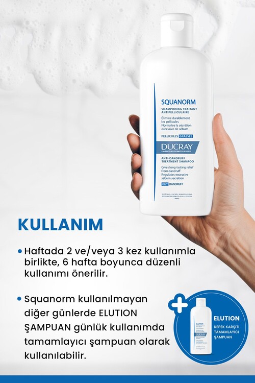 Ducray Squanorm Yağlı Saçlar İçin Kepek Karşı 200m