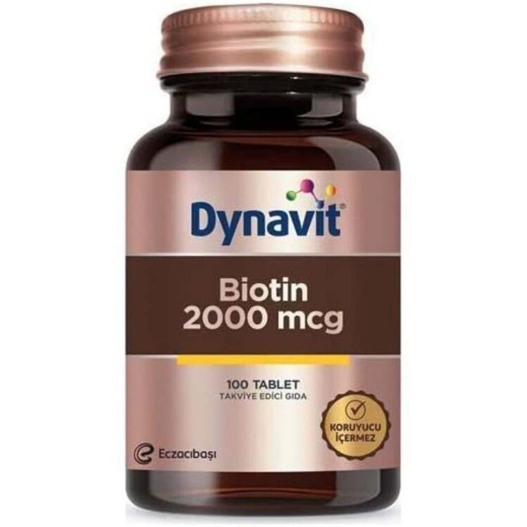 Dynavit - Dynavit Biotin 2000 Mcg 100 Tablet