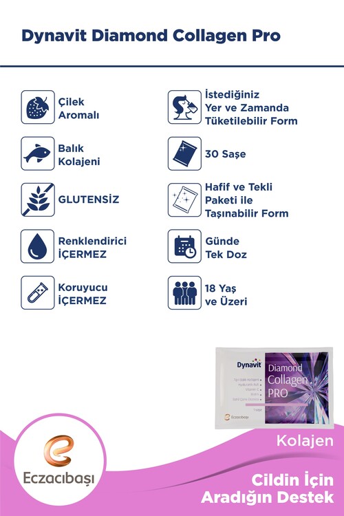 Dynavit Diamond Collagen Pro Çilek Aromalı Hidroli