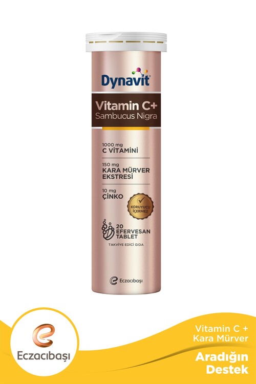 Dynavit - Dynavit Vitamin C+ Sambucus Nigra 20 Efervesan Tab