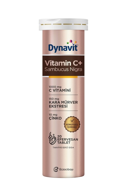 Dynavit Vitamin C+ Sambucus Nigra 20 Efervesan Tab