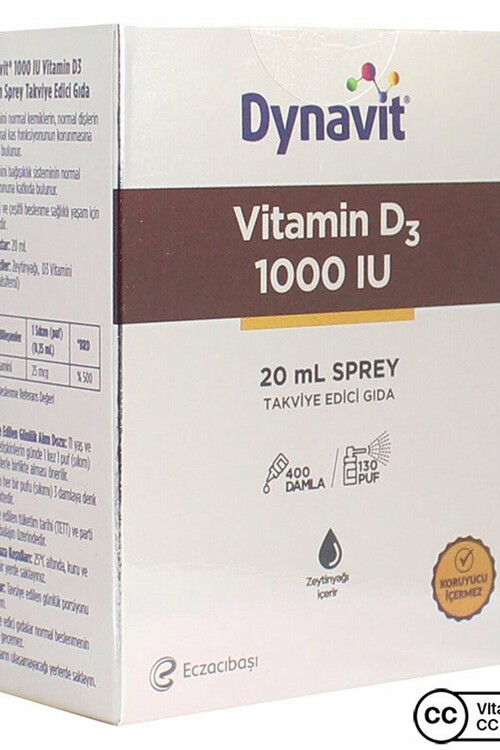 Dynavit - Dynavit Vitamin D3 1000 Iu 20 ml Sprey