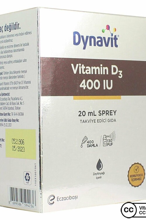Dynavit - Dynavit Vitamin D3 400ıu Sprey 20ml
