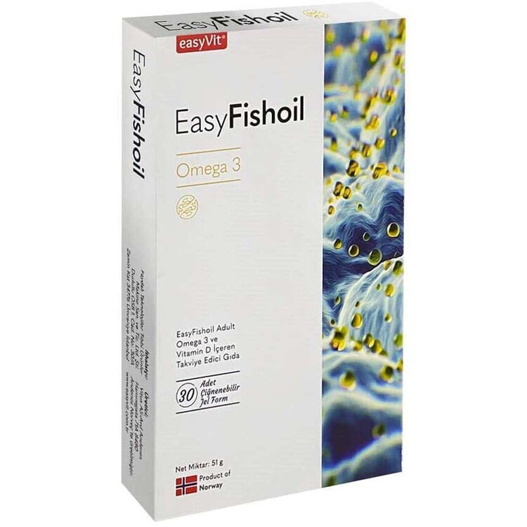 Easyvit - Easy Fish Oil Yetişkin 30 Çiğnenebilir Jel Form