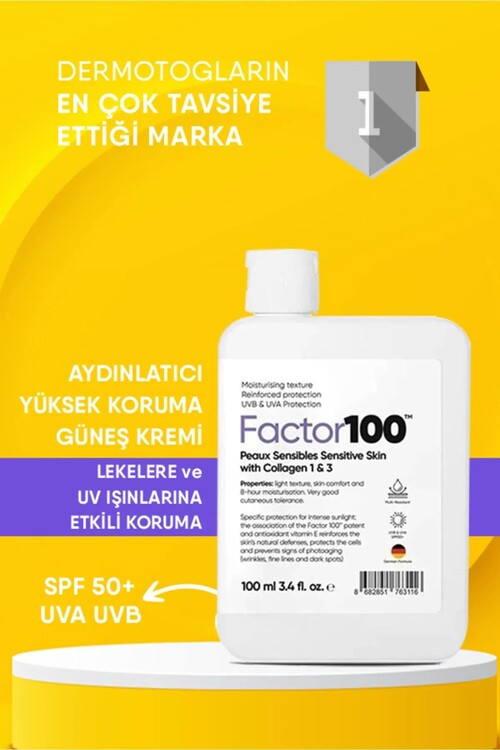 Factor100 Sun Screen Cream SPF50+ 100 ml