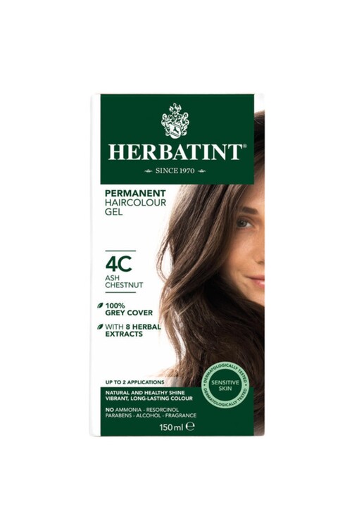 Herbatint Kalıcı Bitkisel Saç Bakım Boyası - 4c As