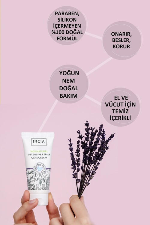 Incia %100 Doğal Onarıcı Bakım Kremi 50ml