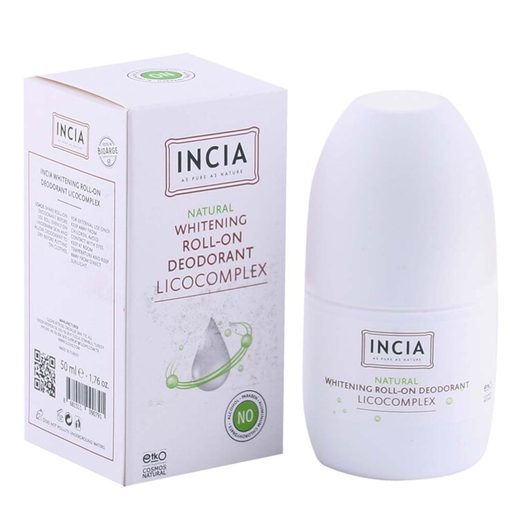 Incia Doğal Roll-On Deodorant Beyazlatıcı 50 ml