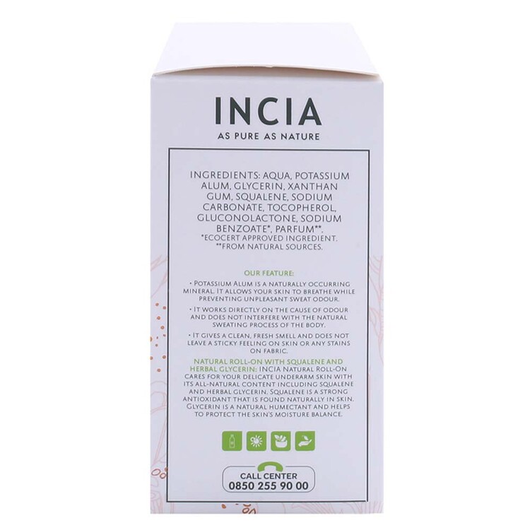 Incia Doğal Roll-On Deodorant Kadın 50 ml