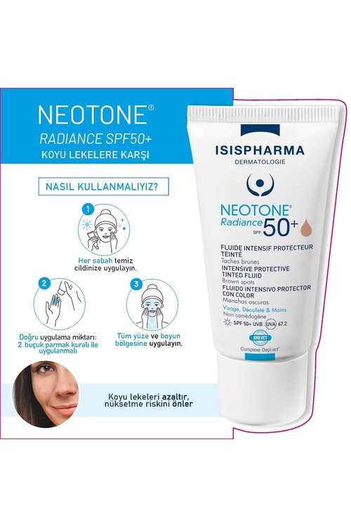 Isis Pharma Neotone Radiance Spf 50+ Medium Tinted