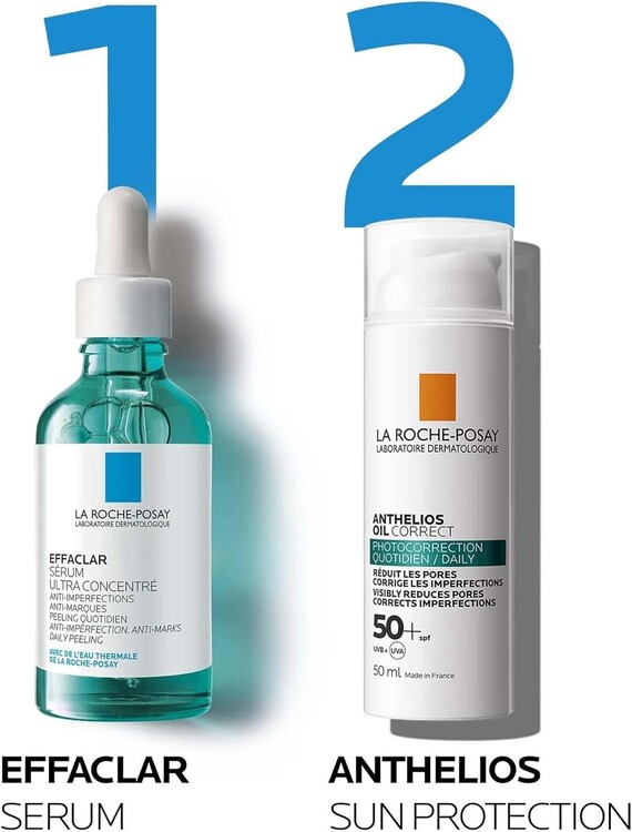 La Roche-Posay Anthelios Oil Correct Yüz Güneş Kremi – Yağlı ve Akneye Eğilimli Ciltler İçin SPF 50 (50 ml)
