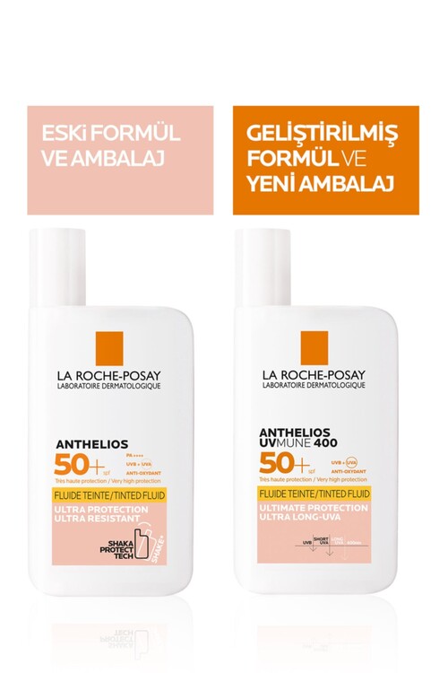 La Roche-Posay Anthelios UVmune400 Invisible Fluid Tinted SPF50+ Güneş Kremi Tüm Cilt Tipleri İçin 50 ml