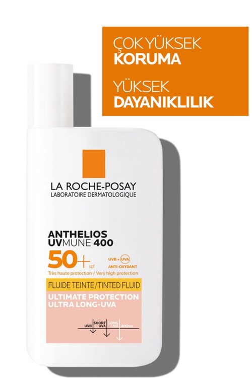 La Roche-Posay Anthelios UVmune400 Invisible Fluid Tinted SPF50+ Güneş Kremi Tüm Cilt Tipleri İçin 50 ml