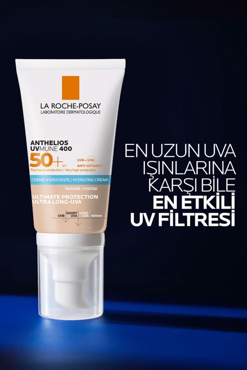 La Roche-Posay Anthelios UVmune SPF 50+ Yüksek Koruma Tinted Yüz Güneş Kremi Hassas Ciltler İçin 50 ml